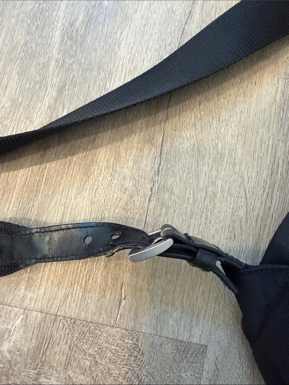 Prada Black Nylon Drawstring Backpack with Front Pockets - Picture 2 of 4